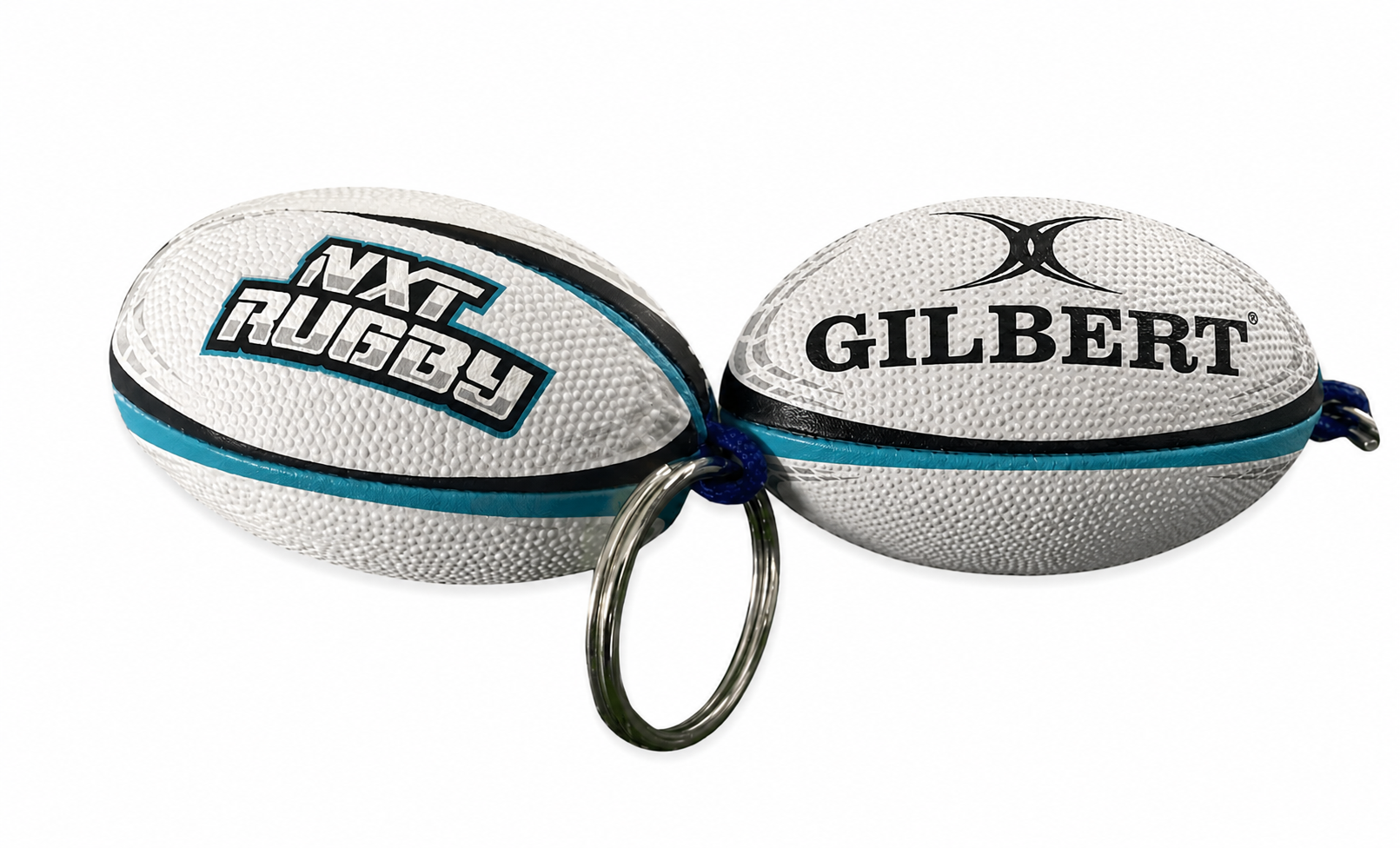 Mini-rugby ball keyring
